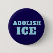 Abolish ICE Protest Sticker Decal  Button (Vorderseite)