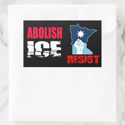Abolish ICE Rechteckiger Aufkleber (Tasche)