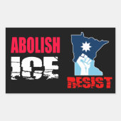 Abolish ICE Rechteckiger Aufkleber (Vorderseite)