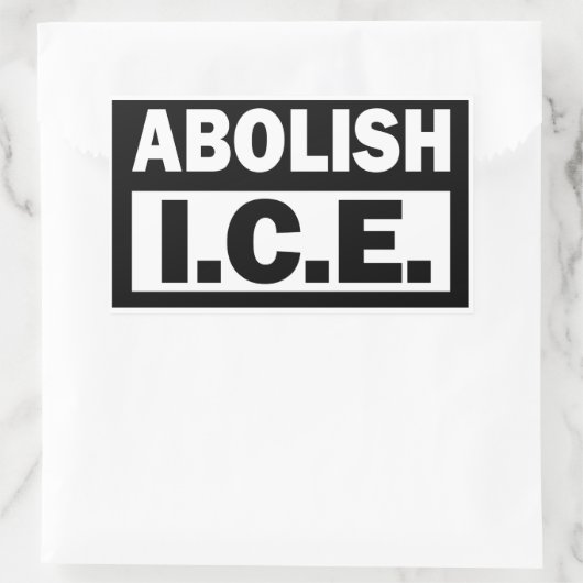 Abolish ICE Rechteckiger Aufkleber (Tasche)