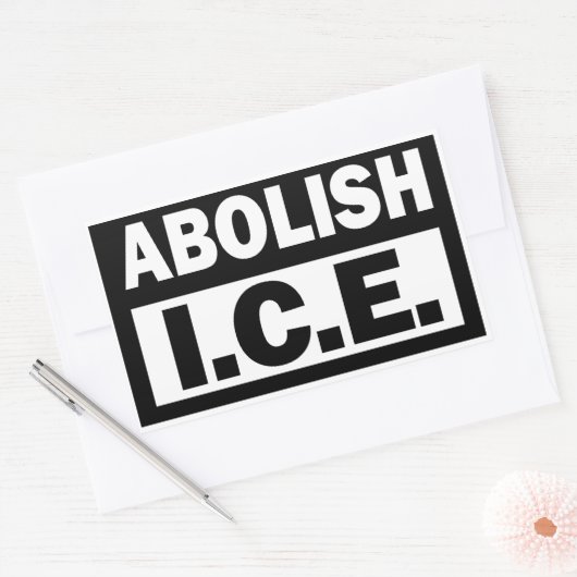 Abolish ICE Rechteckiger Aufkleber (Umschlag)