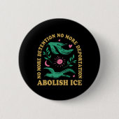 Abolish Ice Retro Protest und widerstehen Support  Button (Vorderseite)