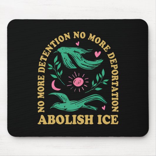 Abolish Ice Retro Protest und widerstehen Support Mousepad (Vorne)