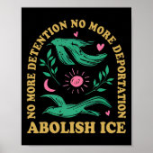 Abolish Ice Retro Protest und widerstehen Support  Poster (Vorne)