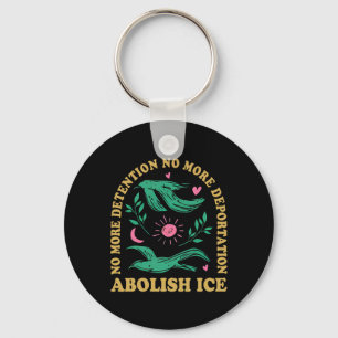 Abolish Ice Retro Protest und widerstehen Support  Schlüsselanhänger