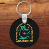 Abolish Ice Retro Protest und widerstehen Support Schlüsselanhänger (Vorderseite)