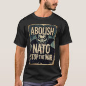 Abolish NATO Halloween Vampire Anti War Peace T-Shirt (Vorderseite)