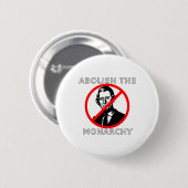 Abolish The Monarchy - König Charles Button (Vorne & Hinten)