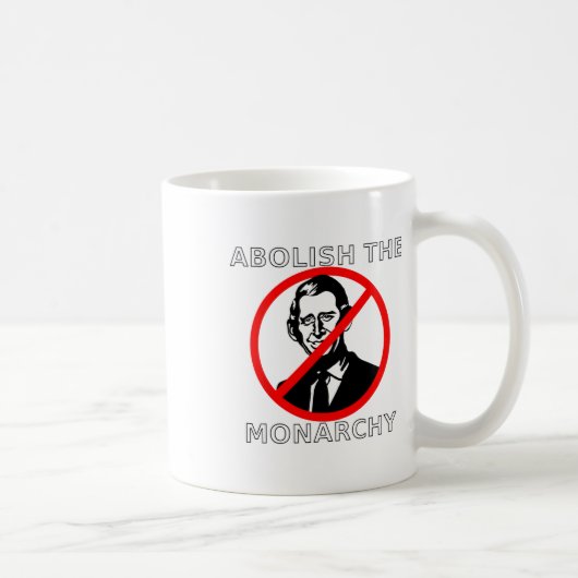 Abolish The Monarchy - König Charles Kaffeetasse (Rechts)