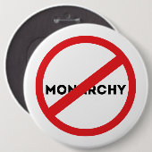 Abolish vom Monarchie Magnet Button (Vorne & Hinten)