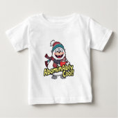 Abominierlich Cooles Winter Yeti Design Baby T-shirt (Vorderseite)