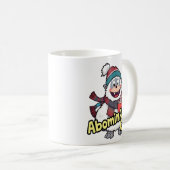 Abominierlich Cooles Winter Yeti Design Kaffeetasse (VorderseiteRechts)
