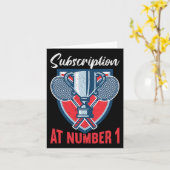 Abonnement bei Nummer 1 Funny Badminton 2 Karte (Gelbe Blume)