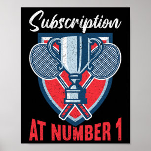 Abonnement bei Nummer 1 Funny Badminton 2 Poster