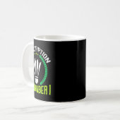 Abonnement bei Nummer 1 Funny Badminton Kaffeetasse (Vorderseite Links)