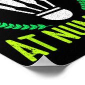Abonnement bei Nummer 1 Funny Badminton Poster (Ecke)