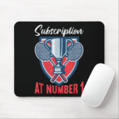 Abonnement bei Nummer 1 Lustiger Badminton  Mousepad (Mit Mouse)