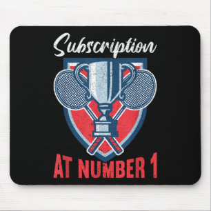 Abonnement bei Nummer 1 Lustiger Badminton  Mousepad
