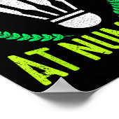 Abonnement bei Nummer 1 Lustiger Badminton Poster (Ecke)