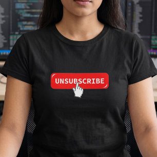 Abonnement-Button Lustiges-Geek-T-Shirt T-Shirt