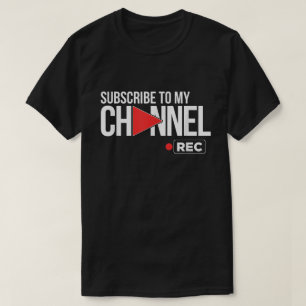 Abonniere meinen Kanal Rec Button T-Shirt