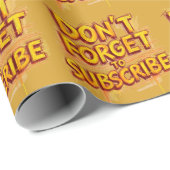 Abonnieren nicht vergessen geschenkpapier (Rolleneckpunkt)