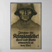 Abonnieren Sie das deutsche Poster des Kriegskredi (Vorne)