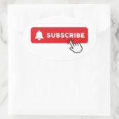 abonnieren Sie meinen YouTube-Kanal Ovaler Aufkleber (Tasche)