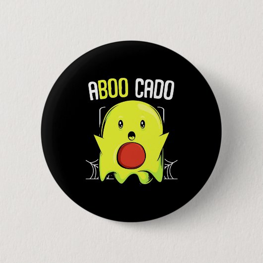 Aboocado Avocado Halloween Button (Vorderseite)