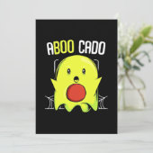 Aboocado Avocado Halloween Einladung (Stehend Vorderseite)