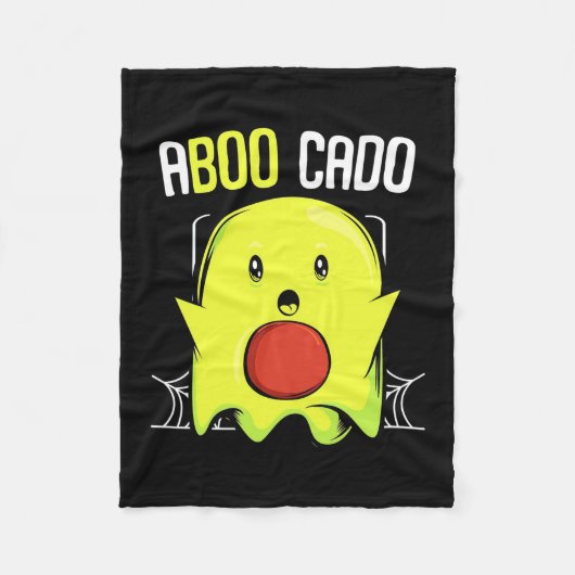 Aboocado Avocado Halloween Fleecedecke (Vorderseite)