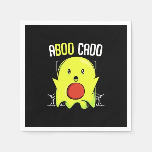 Aboocado Avocado Halloween Serviette (Vorderseite)