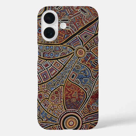 ABORIGINAL ART Case-Mate iPhone HÜLLE (Rückseite)