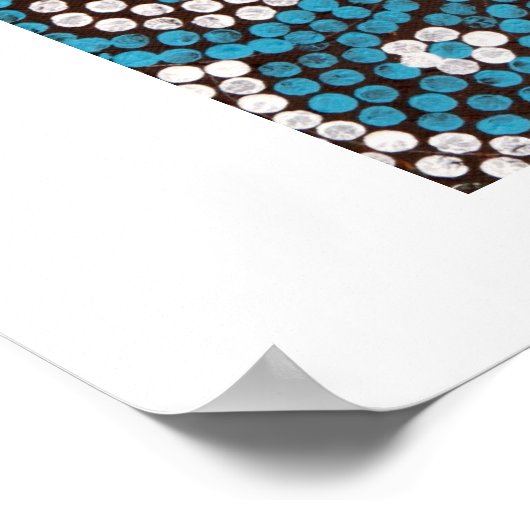 Aboriginal Art Gecko Poster (Ecke)