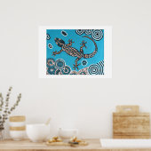 Aboriginal Art Gecko Poster (Küche)