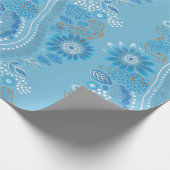 Aboriginal Art Wrapping Paper Geschenkpapier (Ecke)