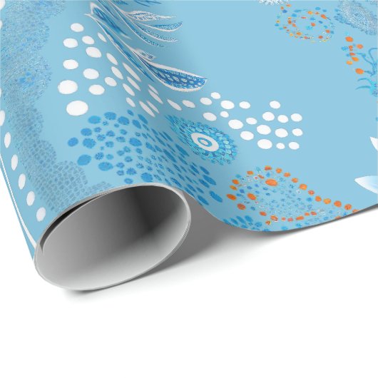 Aboriginal Art Wrapping Paper Geschenkpapier (Rolleneckpunkt)