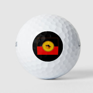 ABORIGINAL AUSTRALIAN ART FLAG 8 GOLFBALL