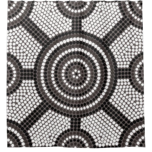 Aboriginal dot painting duschvorhang (Vorderseite)