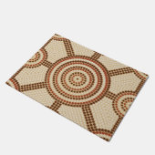 Aboriginal dot painting fußmatte (Schrägansicht)