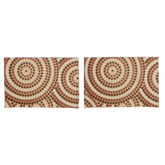 Aboriginal dot painting kissenbezug (Vorderseite-Set)