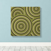 Aboriginal dot painting leinwanddruck (Insitu (Holzboden))