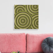 Aboriginal dot painting leinwanddruck (Insitu (Wohnzimmer))
