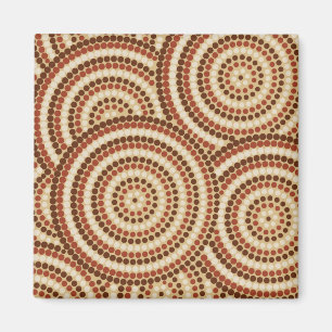 Aboriginal dot painting magnet