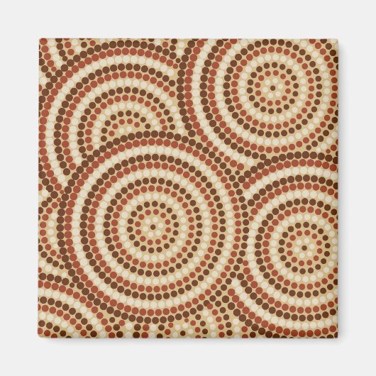 Aboriginal dot painting magnet (Vorne)