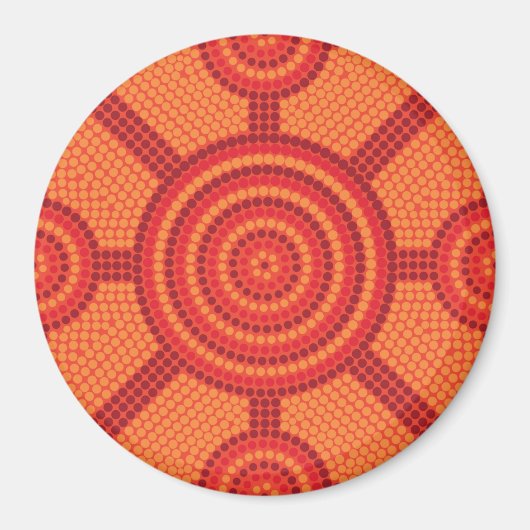 Aboriginal dot painting magnet (Vorne)
