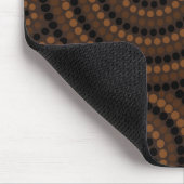Aboriginal dot painting mousepad (Ecke)