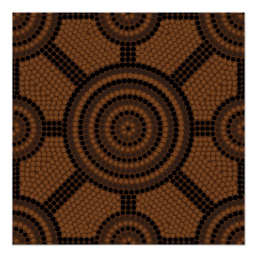Aboriginal dot painting poster (Vorderseite)