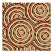 Aboriginal dot painting poster (Vorderseite)