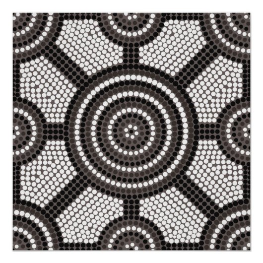 Aboriginal dot painting poster (Vorderseite)